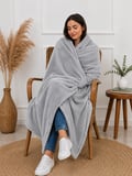 Mulberry Tek Kişilik Polar Battaniye Gri 100 x 170 cm
