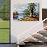 Harita Sepeti Ukrayna Nahir Manzarası Duvar Tablosu-1206