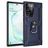 Smcase Samsung Galaxy Note 20 Ultra Kılıf Vega Yüzüklü Tank Silikon 