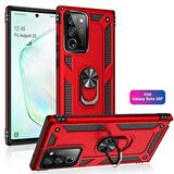 Smcase Samsung Galaxy Note 20 Ultra Kılıf Vega Yüzüklü Tank Silikon 