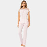 Dantelli Pijama Takımı 3197/Pembe
