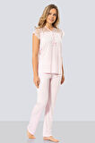 Dantelli Pijama Takımı 3197/Pembe