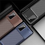 Smcase Samsung Galaxy Note 20 Kılıf Negro Karbon Silikon  Tam Kapatan Nano Ekran Koruyucu