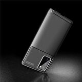 Smcase Samsung Galaxy Note 20 Kılıf Negro Karbon Silikon  Tam Kapatan Nano Ekran Koruyucu
