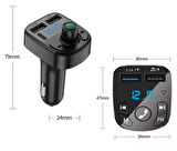 Araç Usb Mp3 Type-C Çakmaklık Girişli Oto Müzik Çalar Kiti Bluetooth