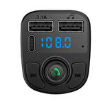 Araç Usb Mp3 Type-C Çakmaklık Girişli Oto Müzik Çalar Kiti Bluetooth