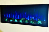 14 EFEKT DEKORATİF ŞÖMİNE BLUETOOOTH+KUMANDA+ÇITIRTI 120x30X16 CM