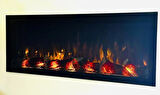 14 EFEKT DEKORATİF ŞÖMİNE BLUETOOOTH+KUMANDA+ÇITIRTI 120x30X16 CM