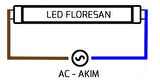 120 Cm T8 Led Floresan 18w Beyaz Işık Çift Taraftan Bağlantılı