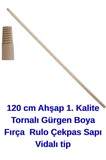 1. Kalite Tornalı 120 cm Boya Fırça Rulo Çekpas Sapı Vidalı tip