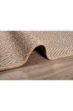Srz-0503 Jüt Tabanlı Hasır Dokuma Örme Bohem Antialerjik Halı Kilim Balık Sırtı
