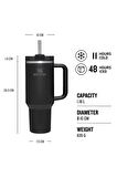 Stanley Quencher Pipetli Termos 1,18 L Siyah
