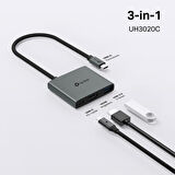 TP-LINK UH3020C USB TYPE-C DOCKING STATION 3 PORT USB-C + HDMI + USB 3.0