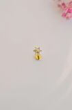 Gold Mini Çiçek Tragus Piercing Helix Kıkırdak