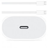 İphone 15/ 15PLUS/ 15PRO/MAX 20Watt Hızlı Şarj Seti 20W Adaptör + USB-C USB-C Kablo 1m Örgülü