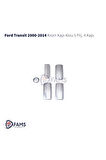 Ford Transit Krom Kapı Kolu 4 Kapı 5 Prç. 2000-2014 Arası P. Çelik