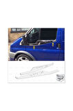 Ford Transit Krom Cam Çıtası 2 Parça 2006-2014 Arası Paslanmaz Çelik Geniş Yazılı