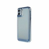 İPHONE 11 KARBON FİBER KAPLAMALI TLP YUMUŞAK RENKLİ SİLİKON KILIF