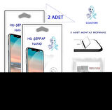 Apple iPhone XS Nano Ekran Koruyucu 2 Adet Ultra İNCE Esnek Hd Şeffaf