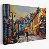 Harita Sepeti Kiev Ukrayna Sokak Manzarası Duvar Tablosu-1213