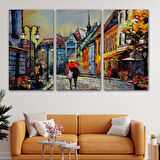Harita Sepeti Kiev Ukrayna Sokak Manzarası Duvar Tablosu-1213