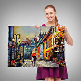 Harita Sepeti Kiev Ukrayna Sokak Manzarası Duvar Tablosu-1213