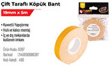 Çift Taraflı Köpük Bant 19mm x 5m 1 adet