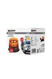 LEDLİ DÖNER LAMBA MIKNATISLI ve VATUZLU 12/24Volt 48Watt