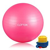 Leyaton 65 Cm Fitilli Pilates Topu Pembe Ve Pompa