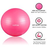 Leyaton 65 Cm Fitilli Pilates Topu Pembe Ve Pompa