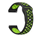 Gpack Huawei Watch 3 Pro Classic Kordon Delikli Çift Renk Silikon