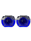 2.5 İNÇ DÜZ Bİ XENON MERCEK KESİK U MAVİ ANGELLI KAPAK SET