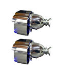 2.5 İNÇ DÜZ Bİ XENON MERCEK KESİK U MAVİ ANGELLI KAPAK SET