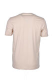 Erkek Tişört Bisiklet Yaka Bej %100 Pamuk Slim Fit Baskılı T-shirt NCS JEANS 1216