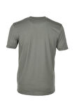 Erkek Tişört Bisiklet Yaka Haki %100 Pamuk Slim Fit Baskılı T-shirt NCS JEANS 1216