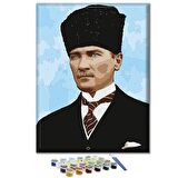 Sayılarla Boyama Seti - Kalpaklı Atatürk