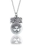 Boston Celtics Erkek Kadın Kolye Antik Gümüş Kaplama - 60 cm Düz Zincir