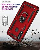 Smcase Huawei P40 Lite E Kılıf Vega Yüzüklü Tank Kapak