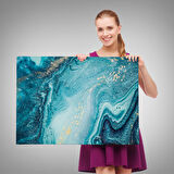 Harita Sepeti Soyut Okyanus Derinlikleri Duvar Tablosu-1218