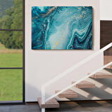 Harita Sepeti Soyut Okyanus Derinlikleri Duvar Tablosu-1218