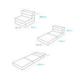 Valeria Kadife Katlanır Yatak Olabilen Tek Kişilik Koltuk
