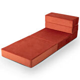 Valeria Kadife Katlanır Yatak Olabilen Tek Kişilik Koltuk