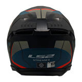 KASK LS2 STREAM 2 ROAD MAT SİYAH-GRİ-MAVİ-KIRMIZI