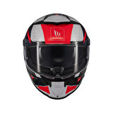 KASK MT THUNDER 4 SV LUMİNENCE A7 BEYAZ/MAVİ/KIRMIZI