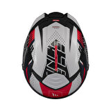 KASK MT THUNDER 4 SV LUMİNENCE A7 BEYAZ/MAVİ/KIRMIZI