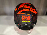 KASK MT BRAKER SV PUNK RİDER B5 MAT ORANGE/RED/BLACK