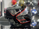 Kask Shark Oxo Sıkter Çene Açılır Gümüş/Siyah/Kırmızı