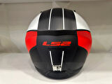 KASK LS2 AIRFLOW 2 COVER MAT SİYAH-KIRMIZI-BEYAZ