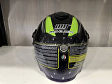 KASK MTS 625 WASP ÇENESİZ GÜNEŞ GÖZLÜKLÜ YEŞİL/SİYAH