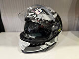 KASK HJC F71 BARD MC5 SİYAH/BEYAZ